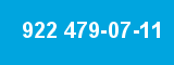922 479-07-11